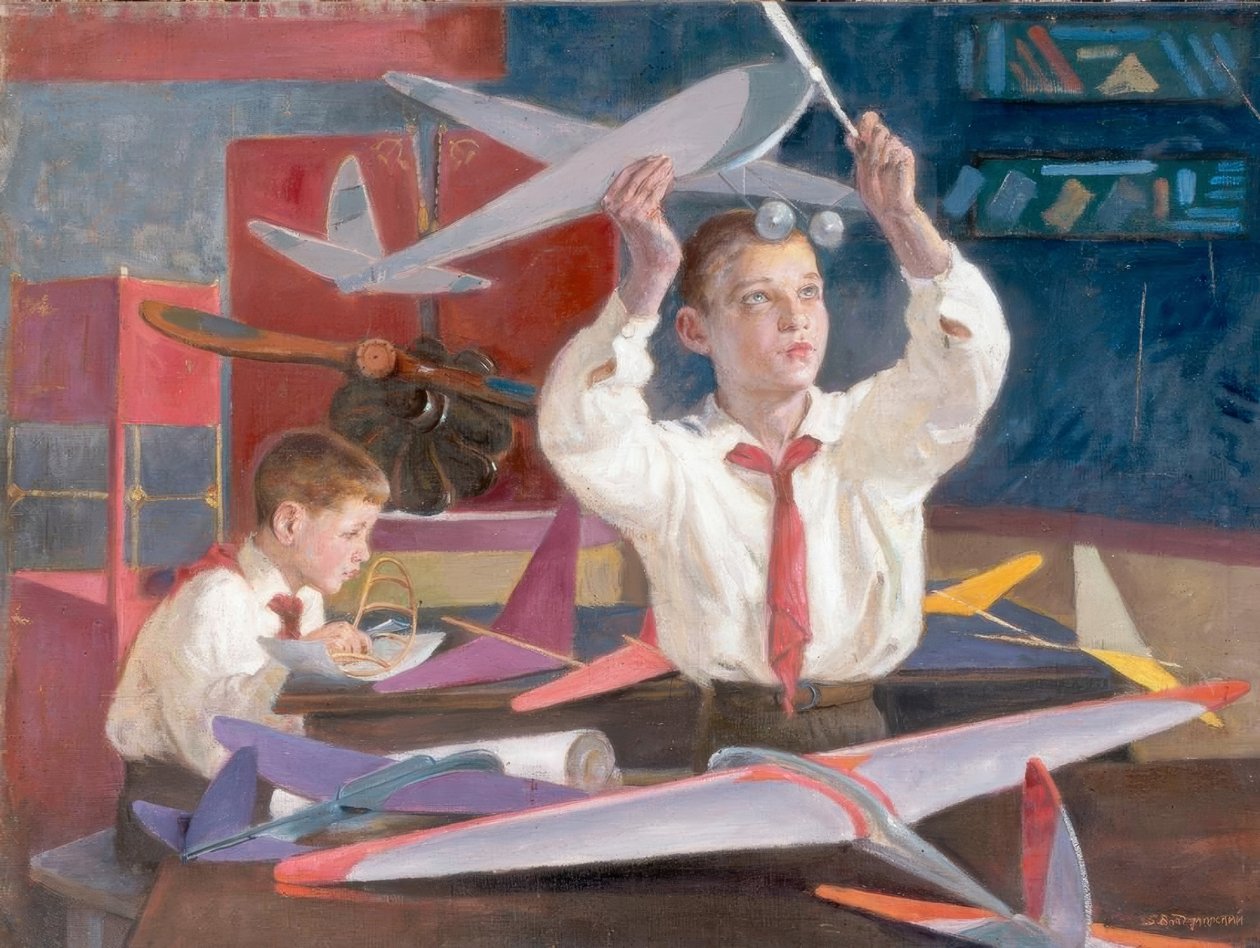Jóvenes pioneros aerodinámicos de Boris Jeremejewitsch Wladimirski