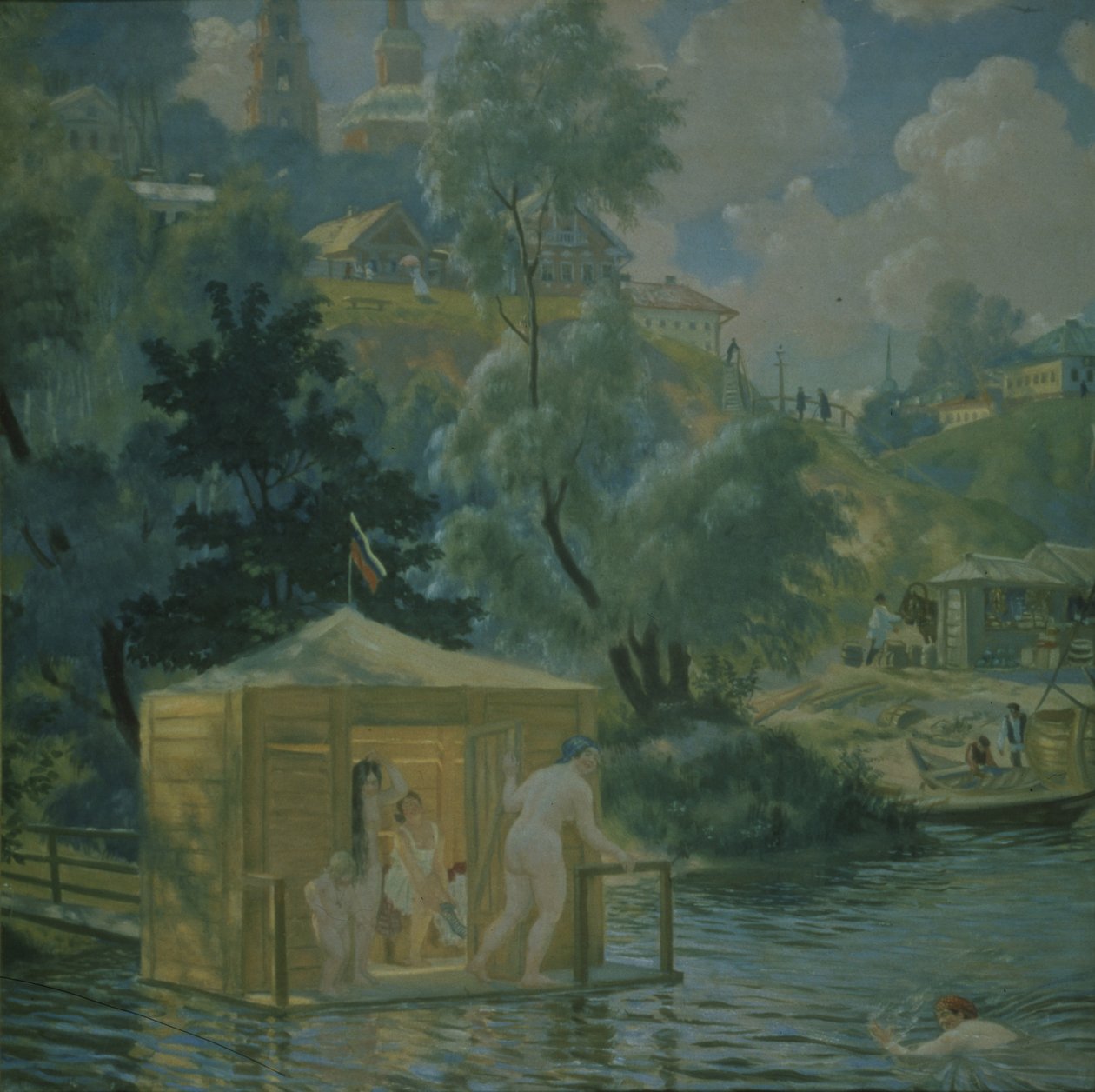Bañistas, 1921 de Boris Mikhailovich Kustodiev