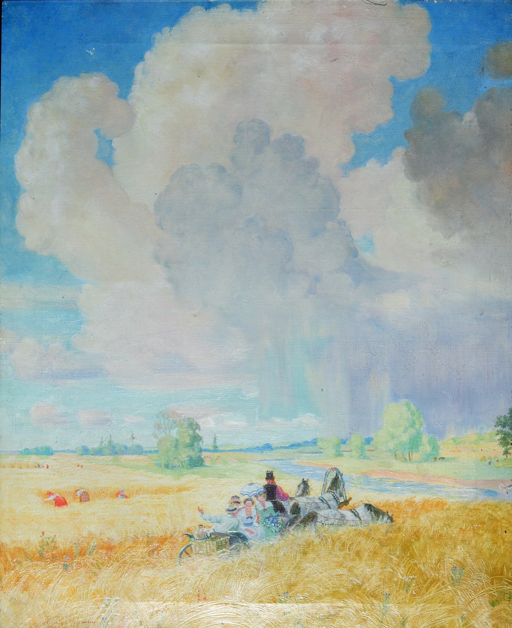 Verano, 1922 de Boris Mikhailovich Kustodiev