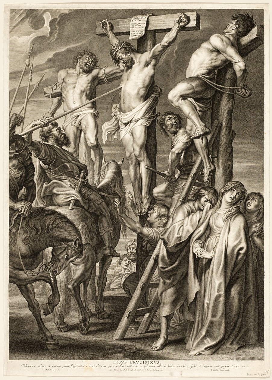 La Crucifixión (Coup de Lance) de Boëtius Adamsz. Bolswert