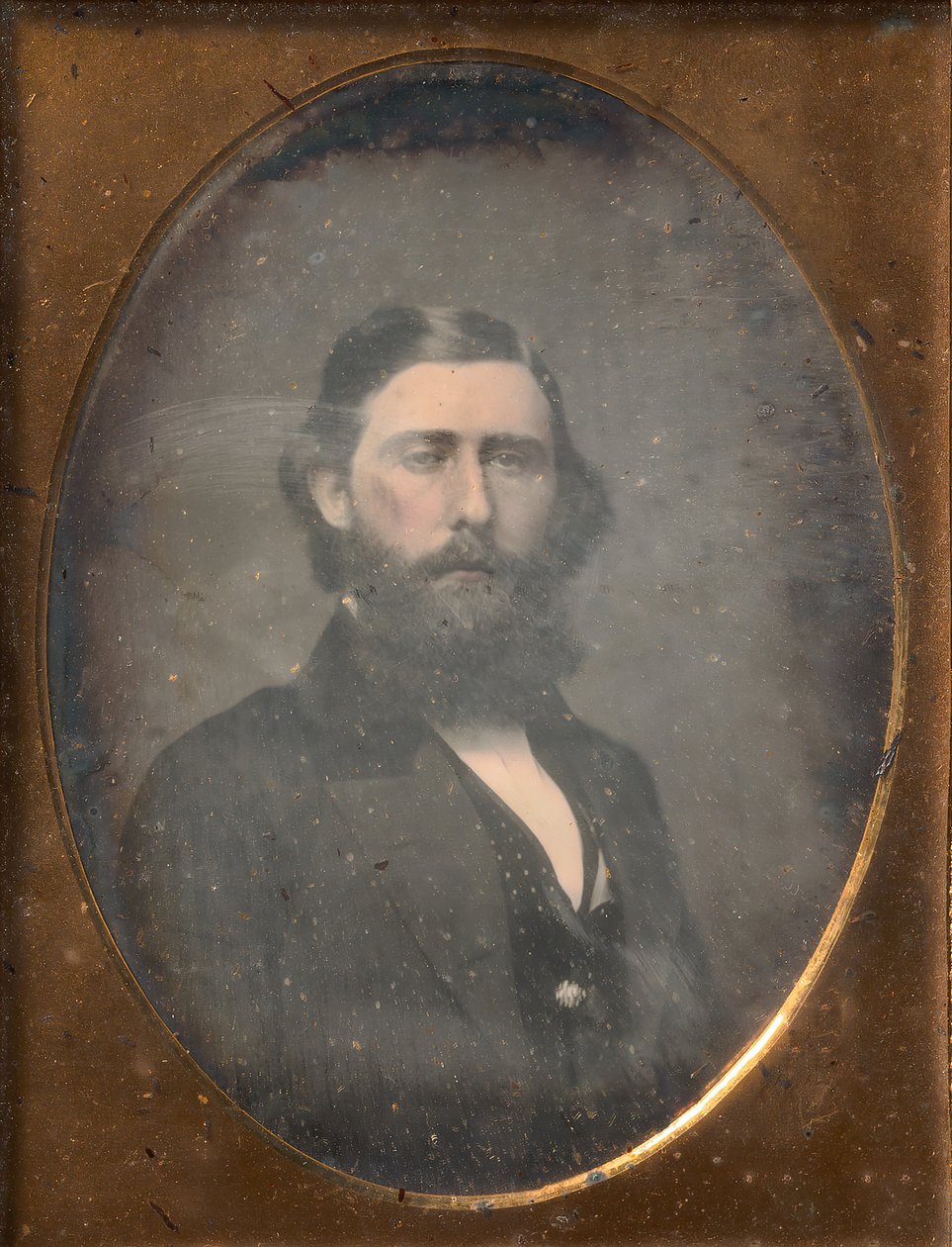 [Hombre Barbudo], 1853-57 de Brady and Co
