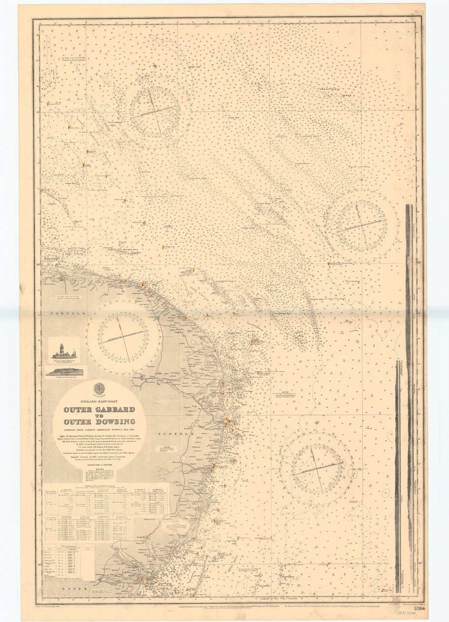 Inglaterra-Costa Este. De Outer Gabbard a Outer Dowsing de British School