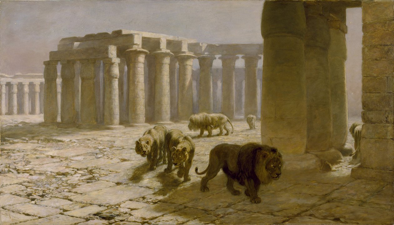 Siria, La guardia nocturna, 1880 de Briton Riviere