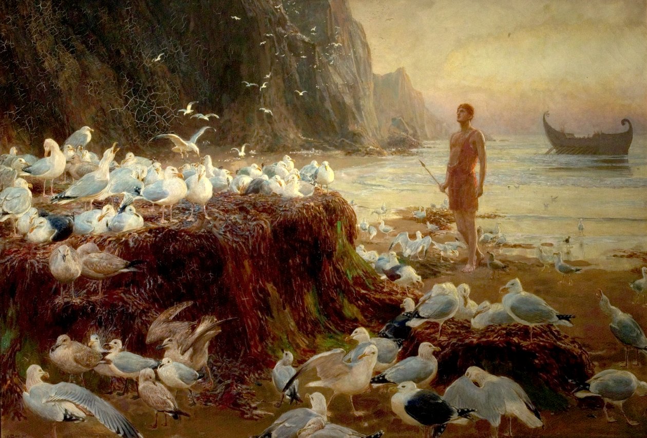 Un Vagabundo del Viejo Mundo, 1887 de Briton Riviere