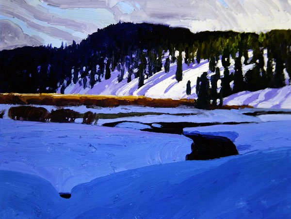 Paisaje de invierno de Bror Lindh