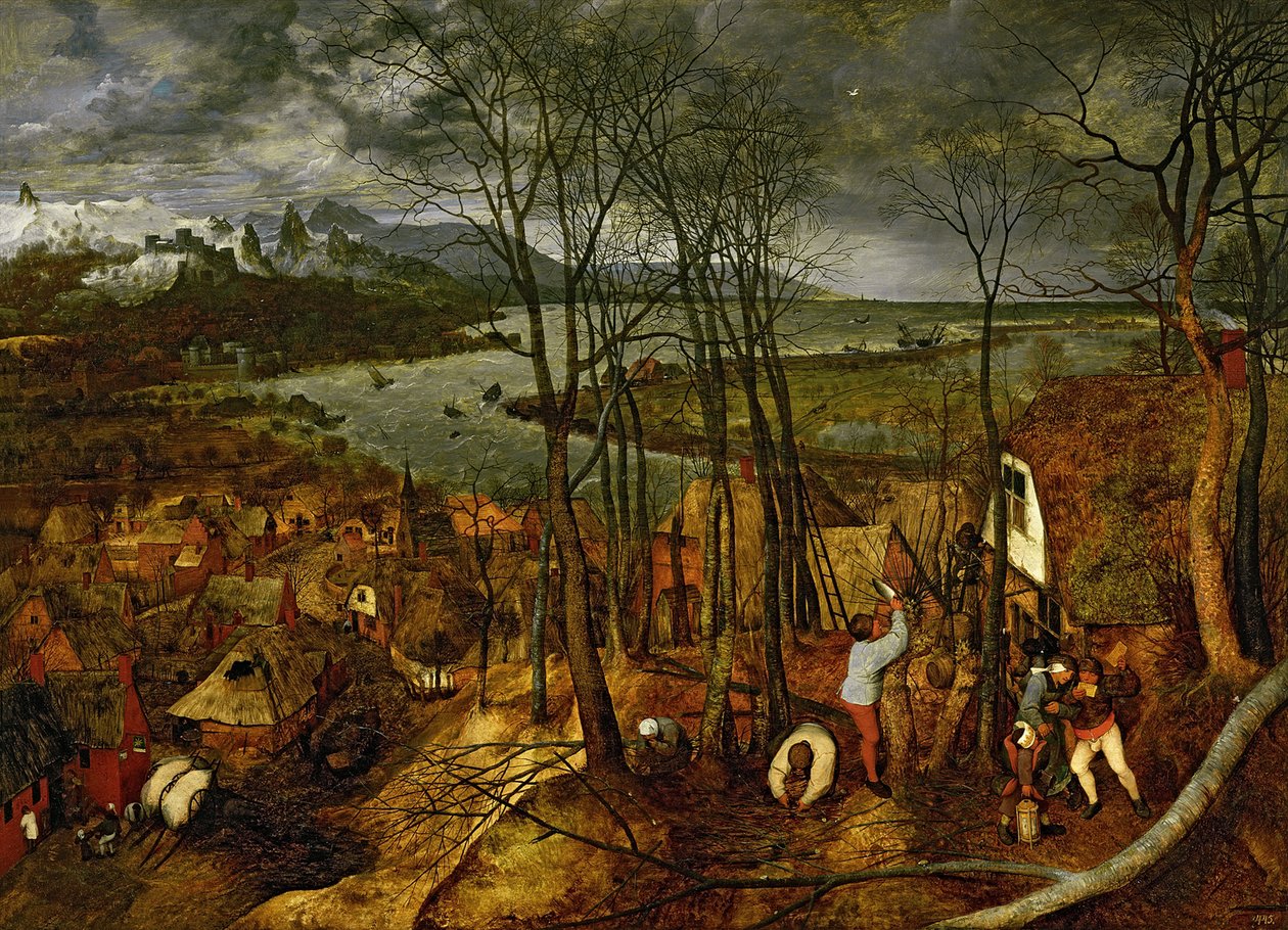 El día sombrío, principios de primavera, 1565 de Bruegel