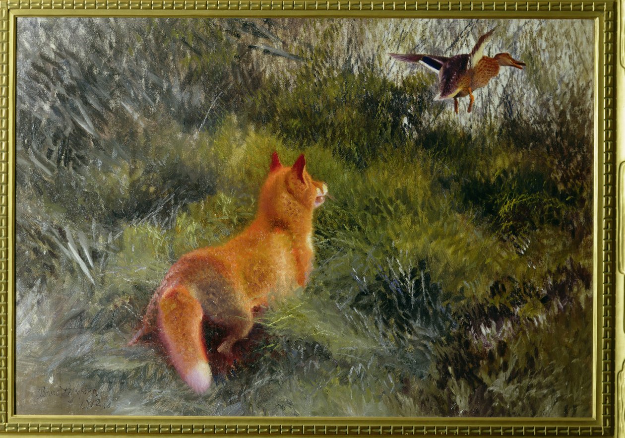 Eludiendo al zorro, 1912 de Bruno Andreas Liljefors