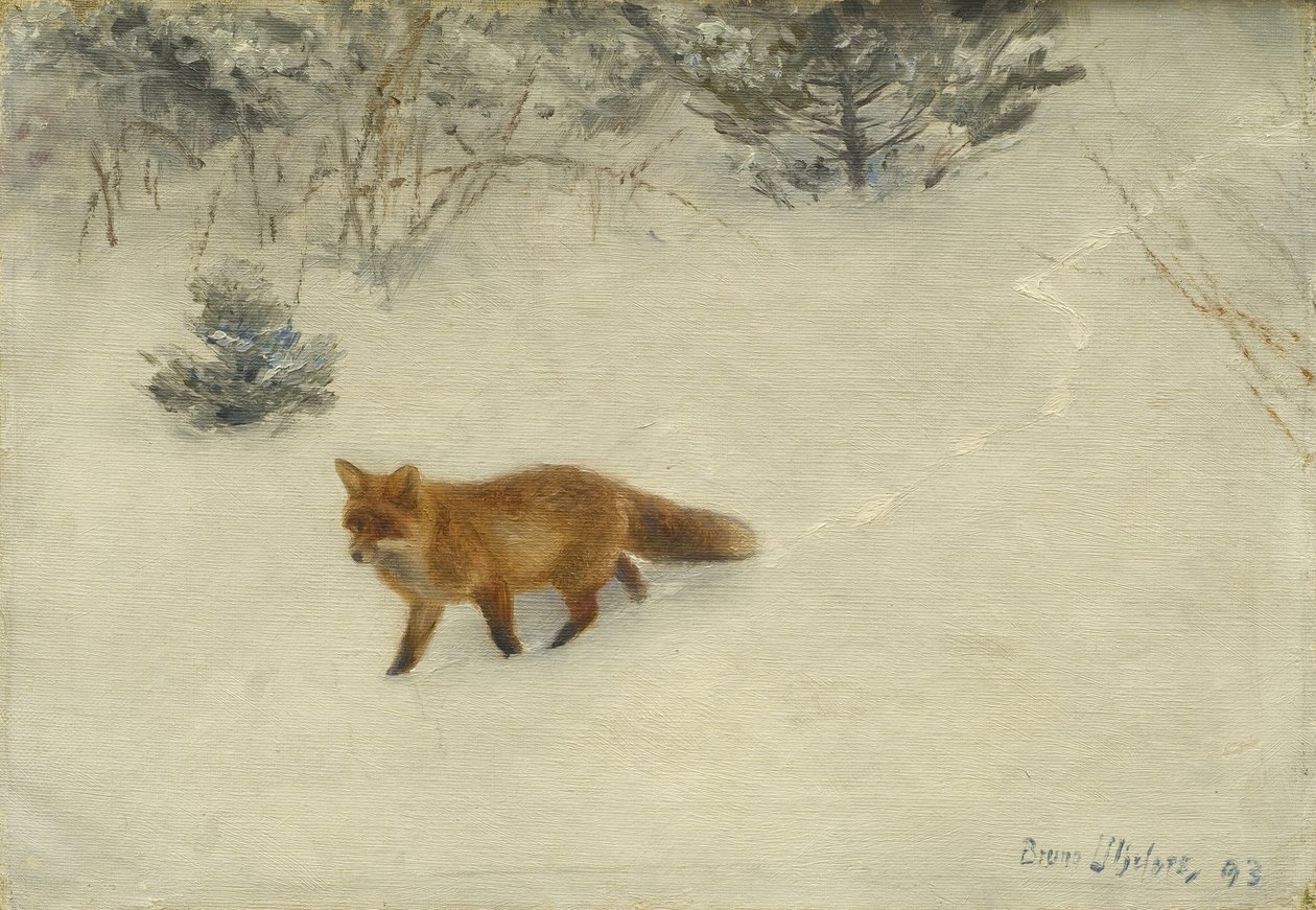 El zorro, 1893 de Bruno Andreas Liljefors