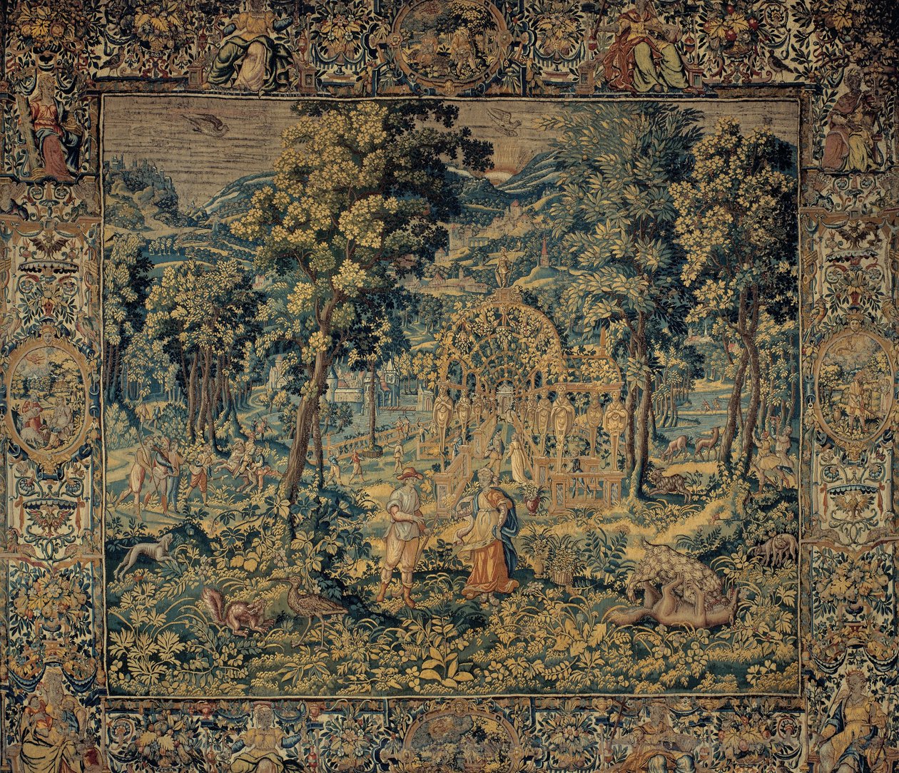 Vertumno y Pomona de Brussels Manufactory