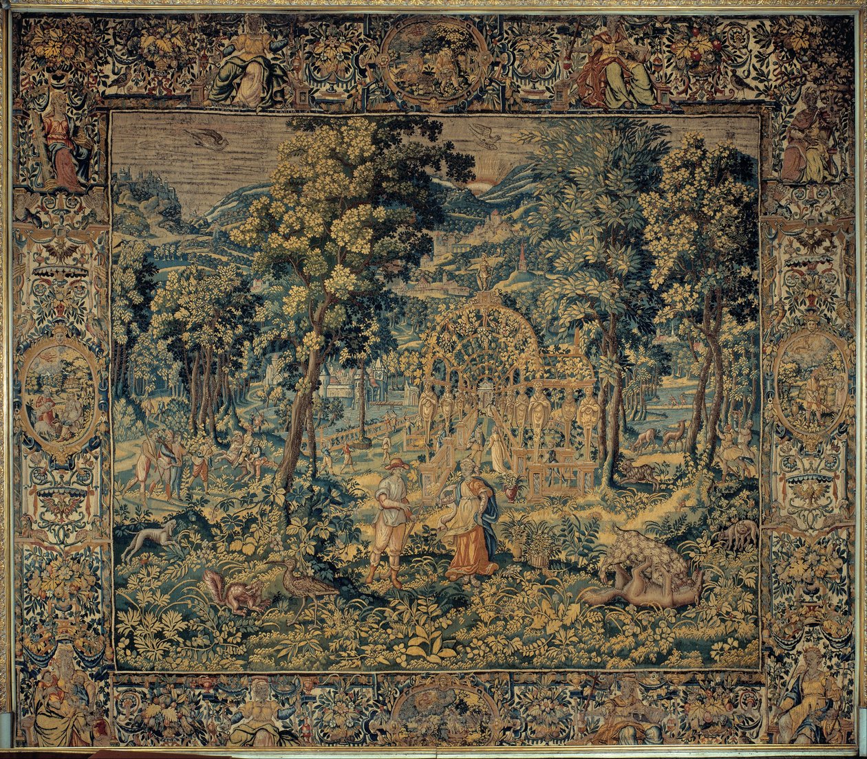Vertumno y Pomona de Brussels Manufactory
