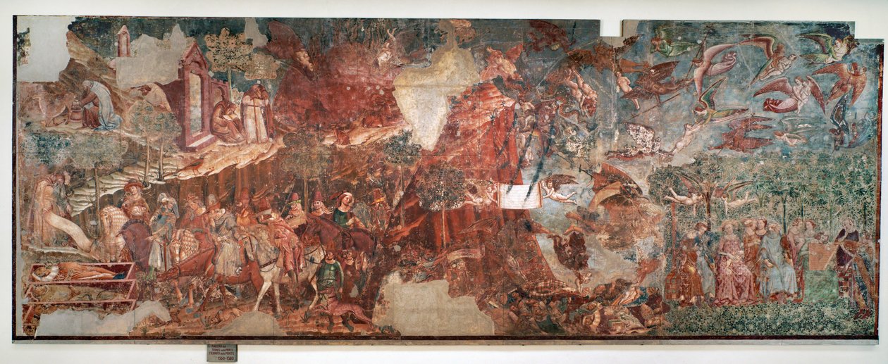 Triunfo de la Muerte ... (fresco) de Buonamico Buffalmacco