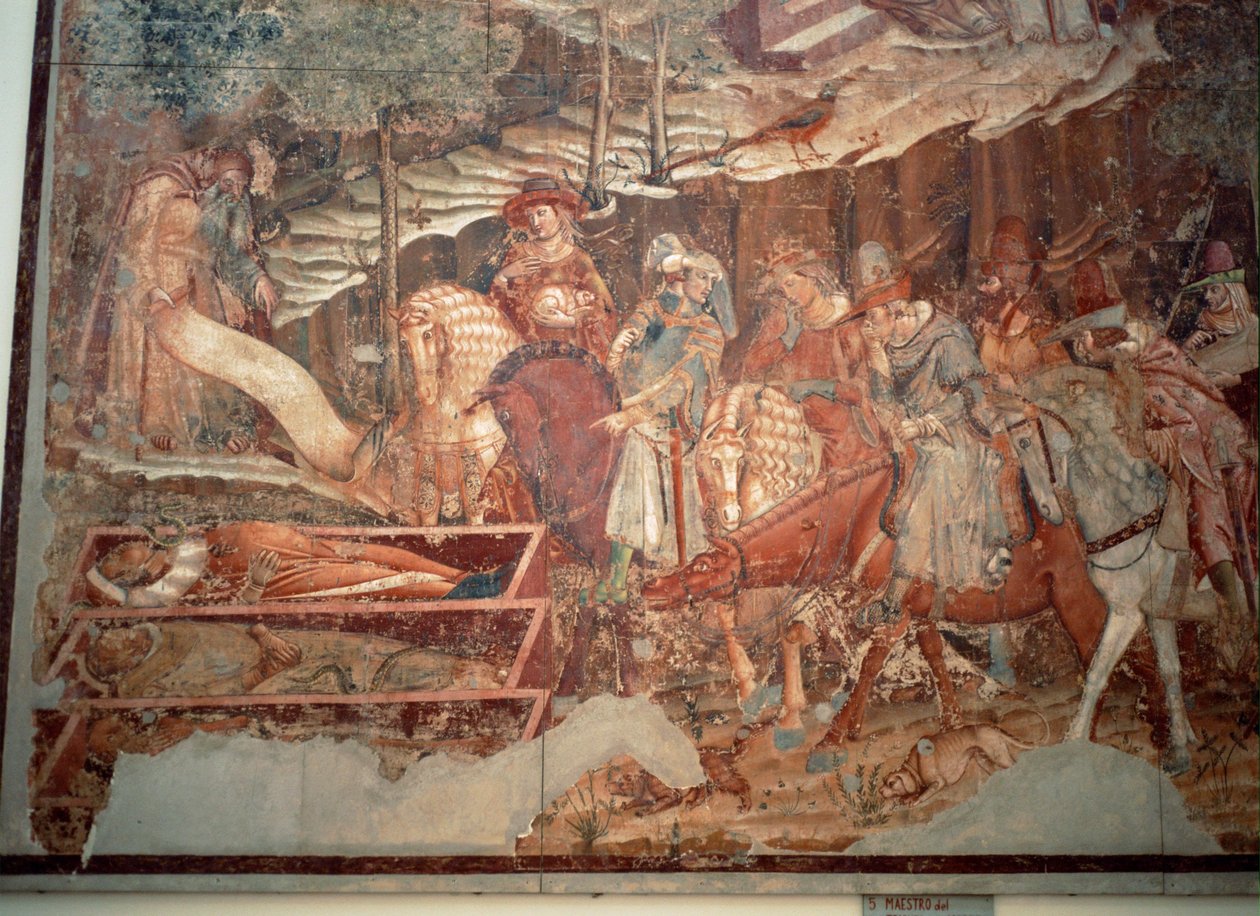 Triunfo de la Muerte ... (fresco) de Buonamico Buffalmacco