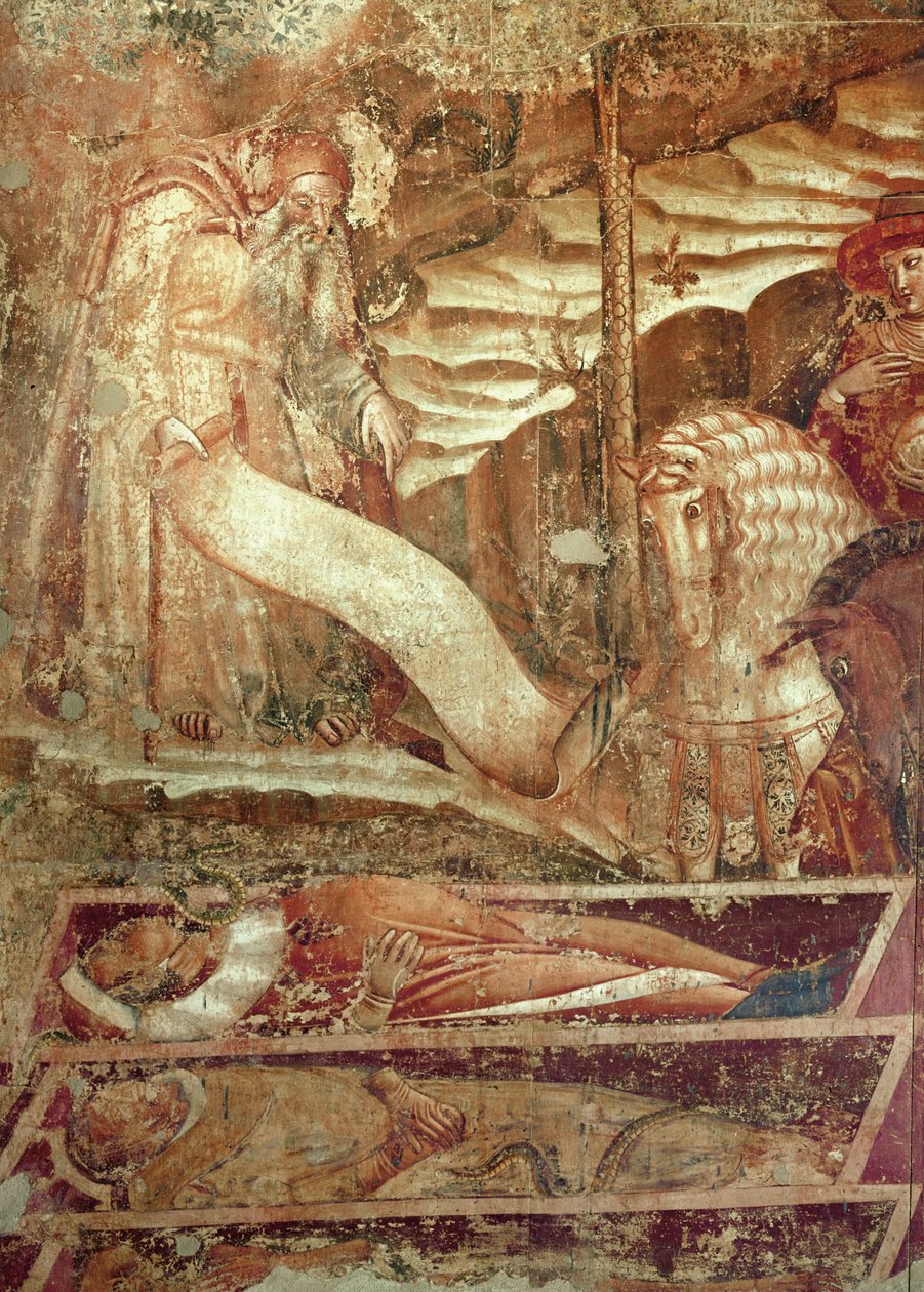 Triunfo de la Muerte, fresco ... (fresco) de Buonamico Buffalmacco