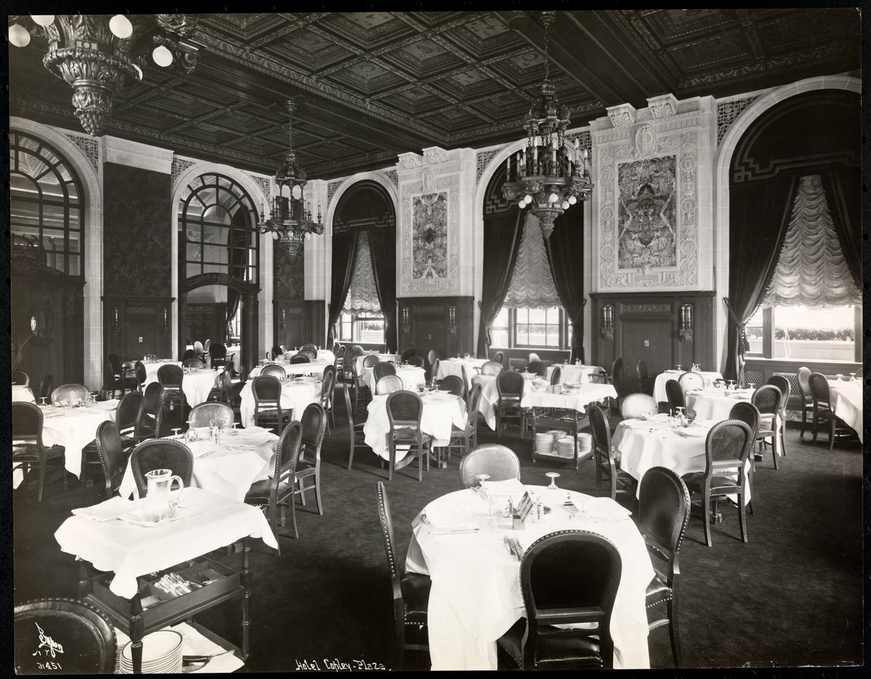 Comedor en el hotel Copley Plaza, Boston, 1912 o 1913 de Byron Company