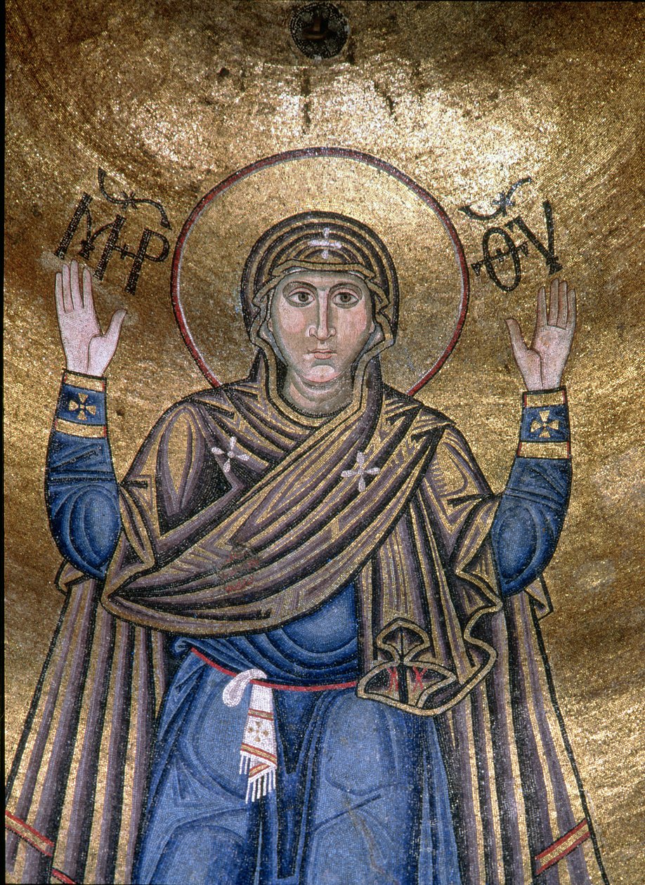 La Virgen Orans, c.1050 de Byzantine