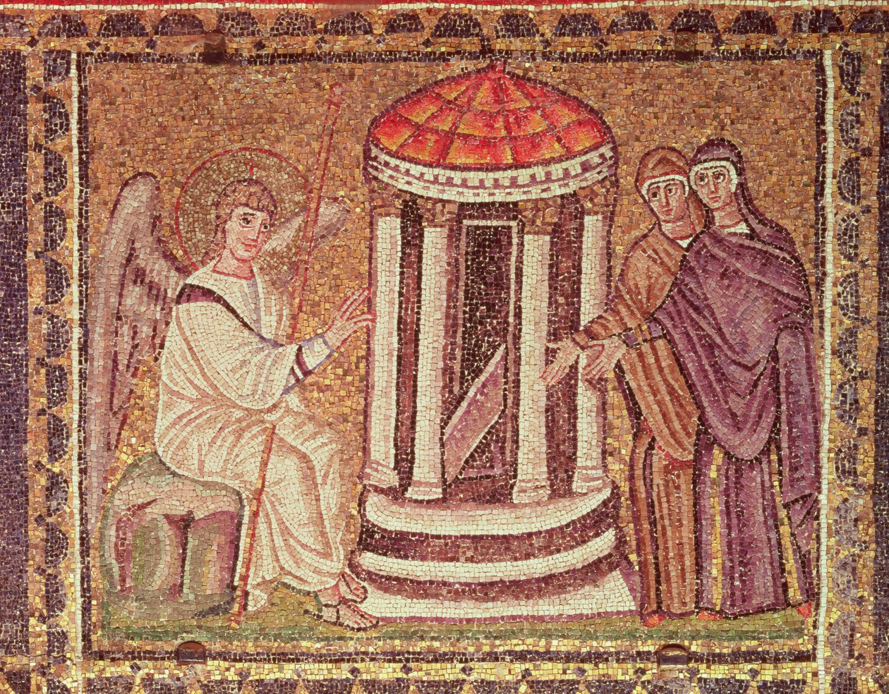Las Marías en el Sepulcro, Escenas de la Vida de Cristo de Byzantine School