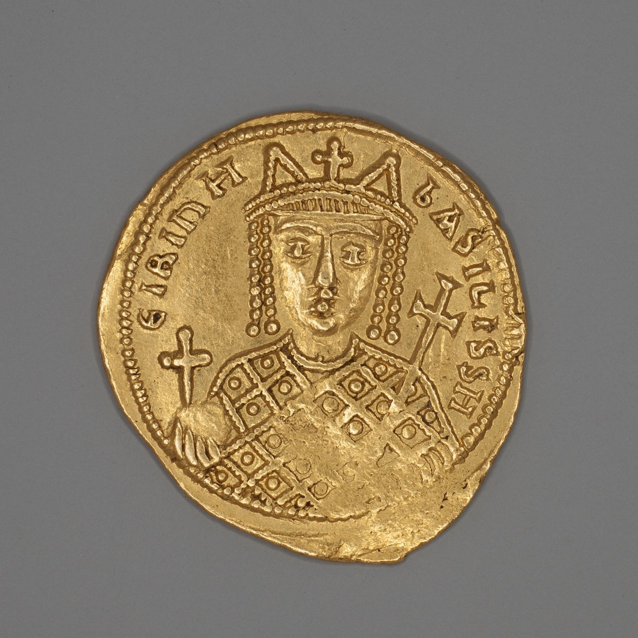 Solidus de la Emperatriz Irene de Byzantine School