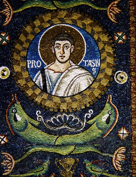San Protasio (mosaico) de Byzantine School