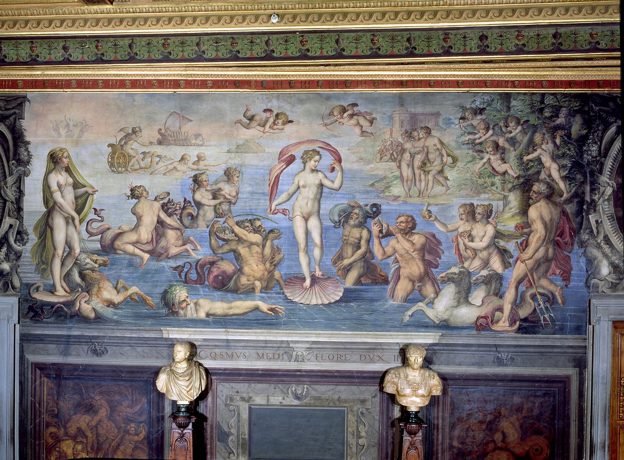 El nacimiento de Venus, 1555 (detalle) de C. and Vasari, G. Gherardi
