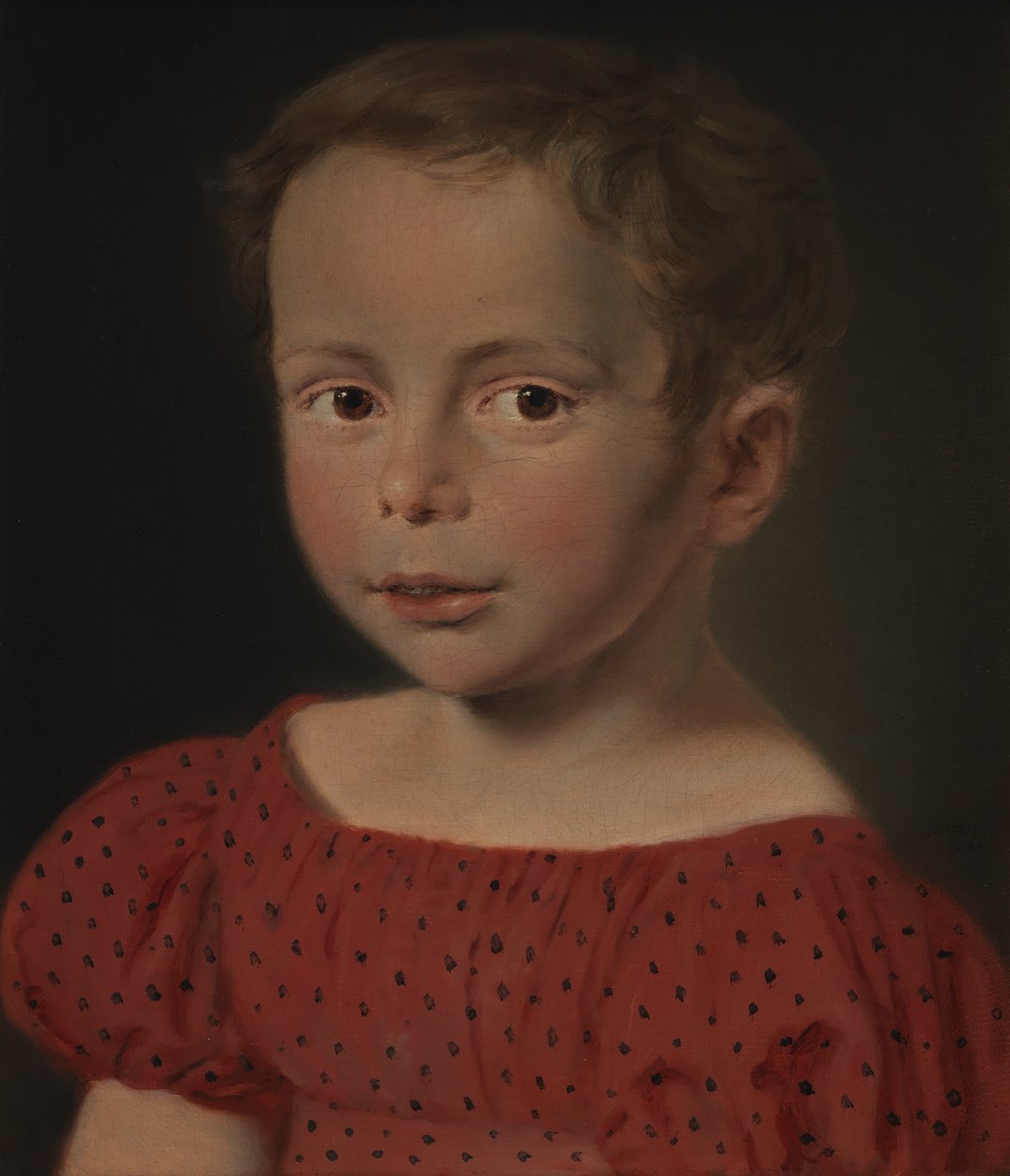 Retrato de niño de C.A. Jensen