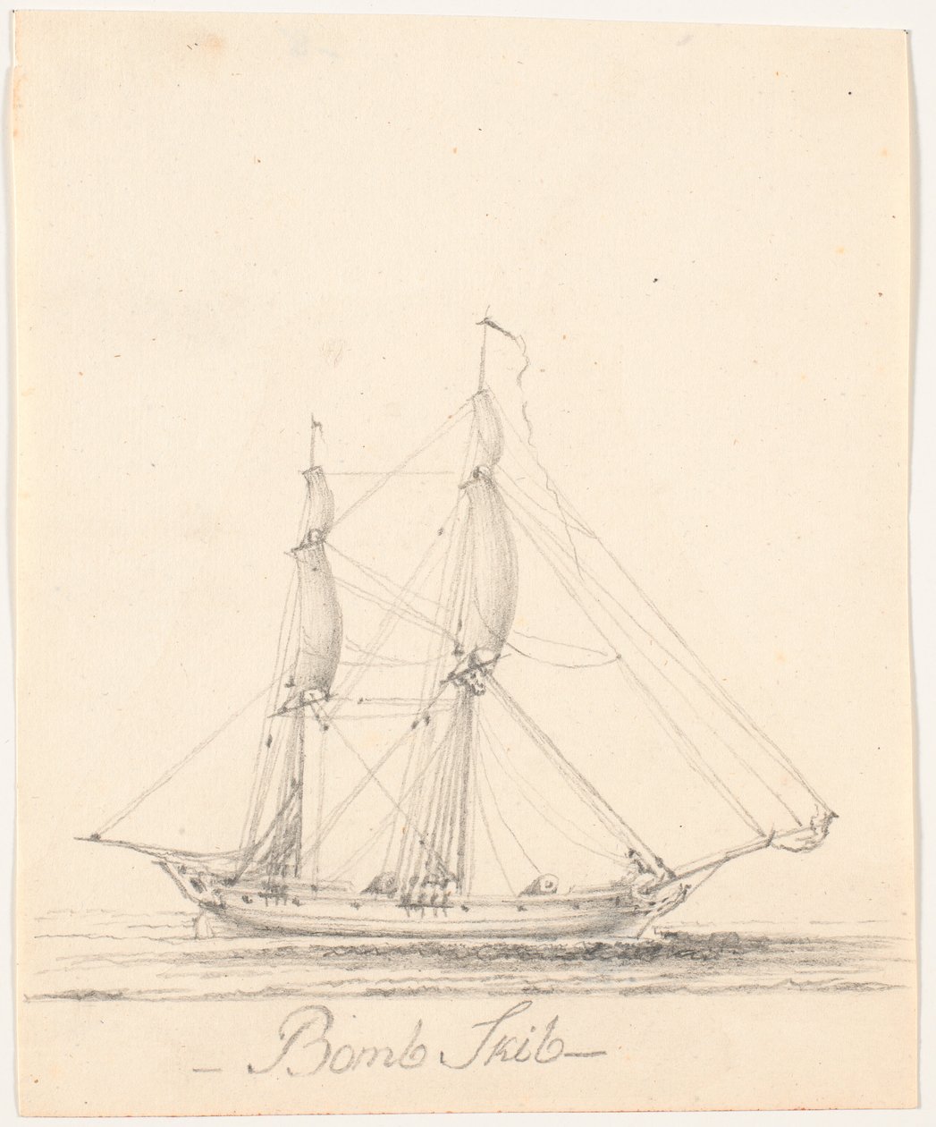 Barco bomba con velas altas de C.A. Lorentzen