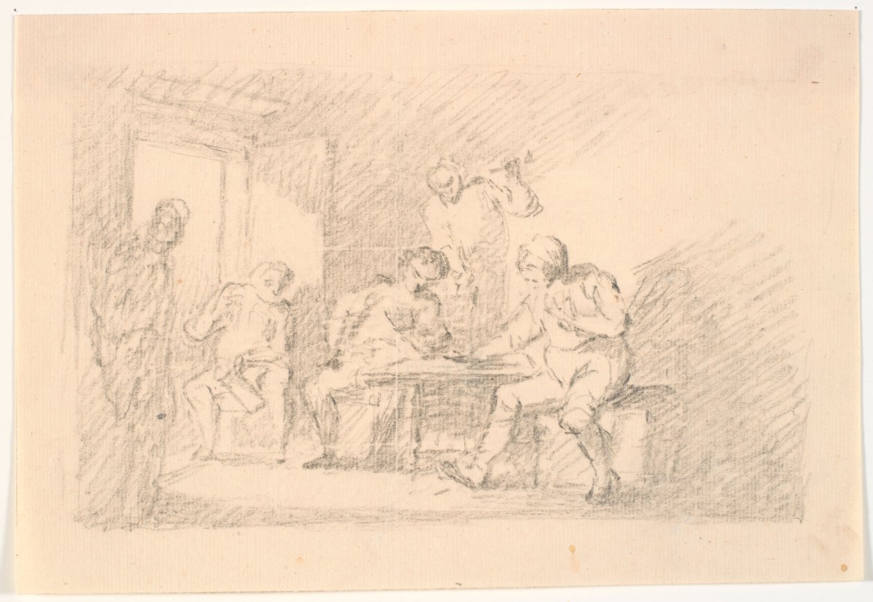 Interior con jugadores de C.A. Lorentzen