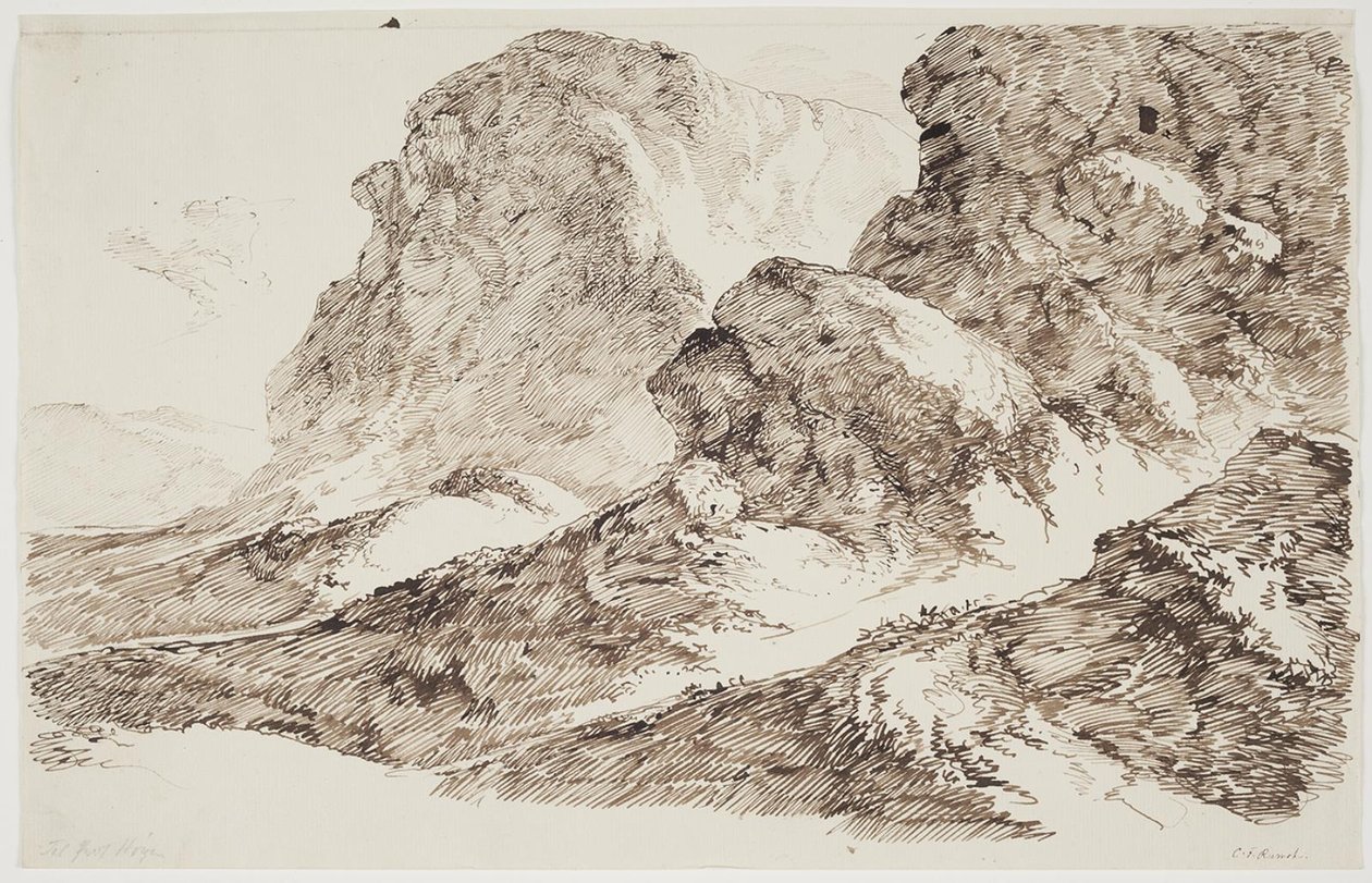 Paisaje montañoso de C.F. von Rumohr