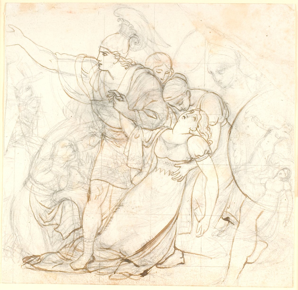 Fingal con la moribunda Agandecca de C.G. Kratzenstein Stub