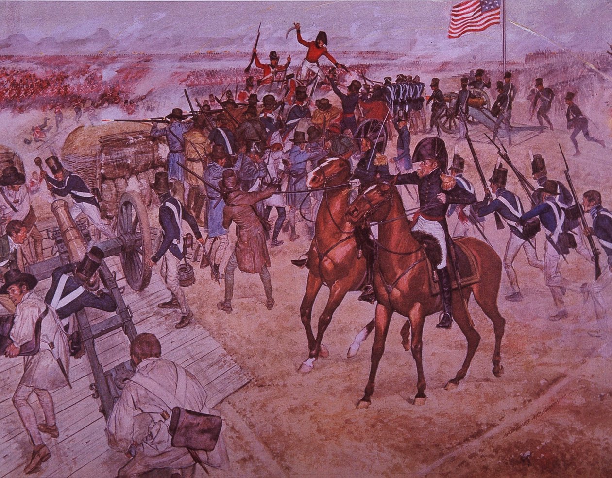 La Batalla de Nueva Orleans de J.B. and Brown J. Rowbotham