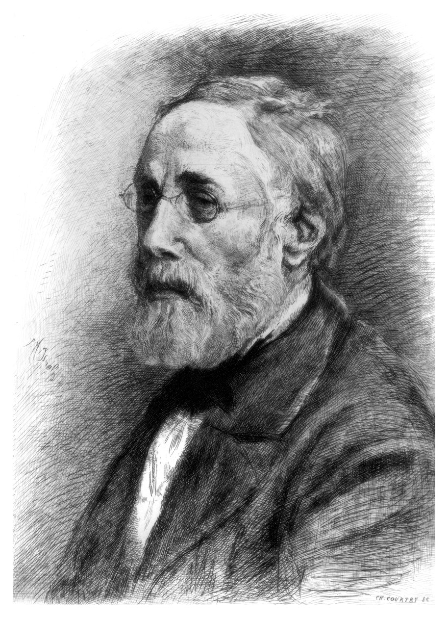 Jozef Israels, artista holandés, c1880-1882 de CL Courtry