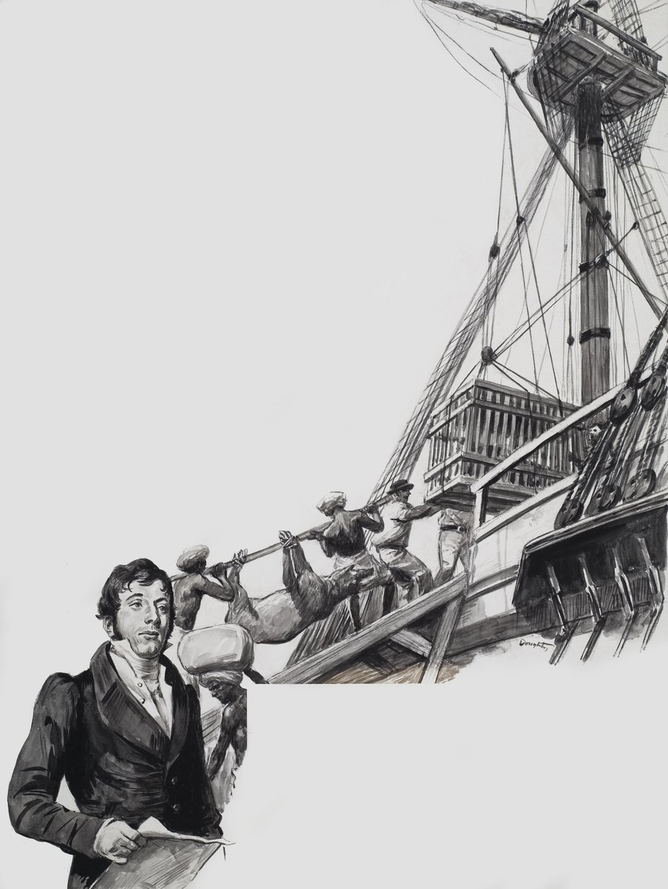 Raffles deja Singapur (gouache sobre papel) de C.L. Doughty