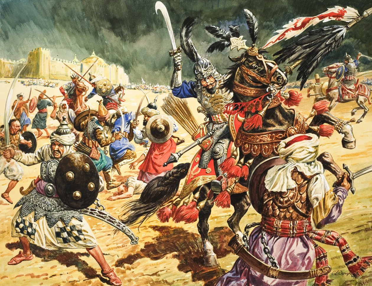 Tamerlán El Terrible (gouache sobre papel) de C.L. Doughty
