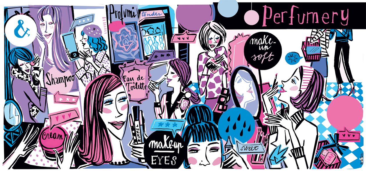 Perfumería (tinta y digital) de COSTANZA FAVERO