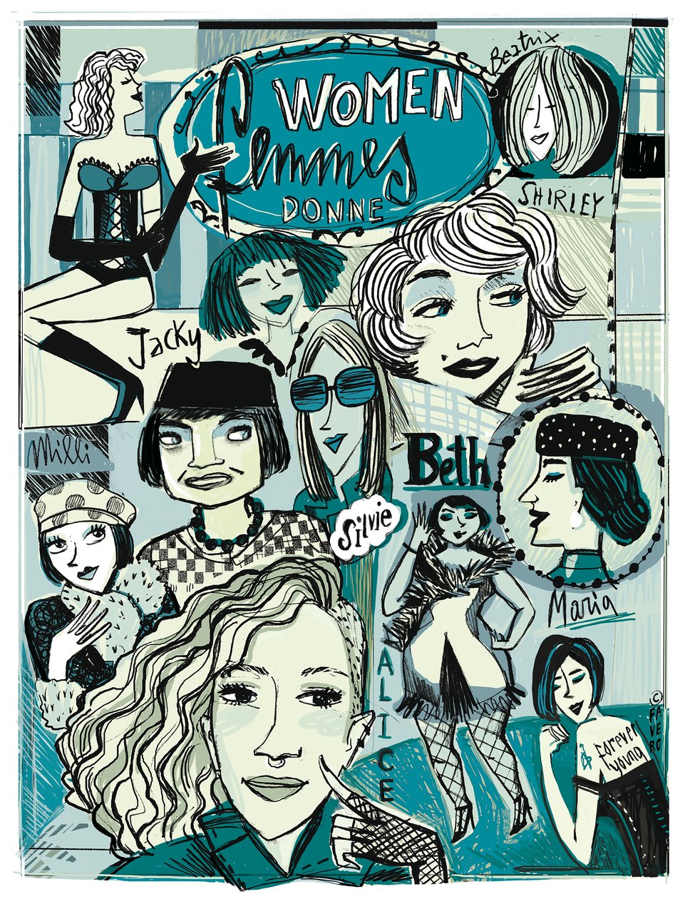 MUJERES,DONNE de COSTANZA FAVERO