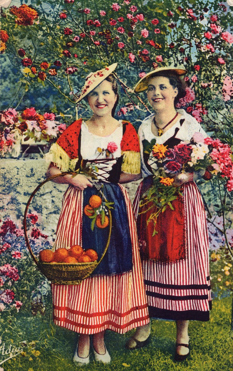 Niçoises en el campo, Costa Azul, 1939 de C.T. Howard