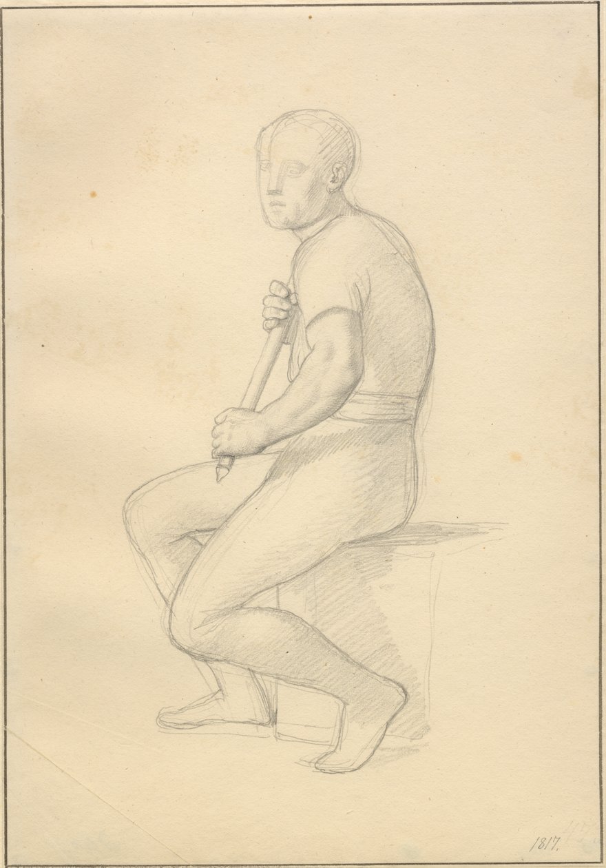 La muerte de Balder - estudio para Thor de Christoffer Wilhelm Eckersberg