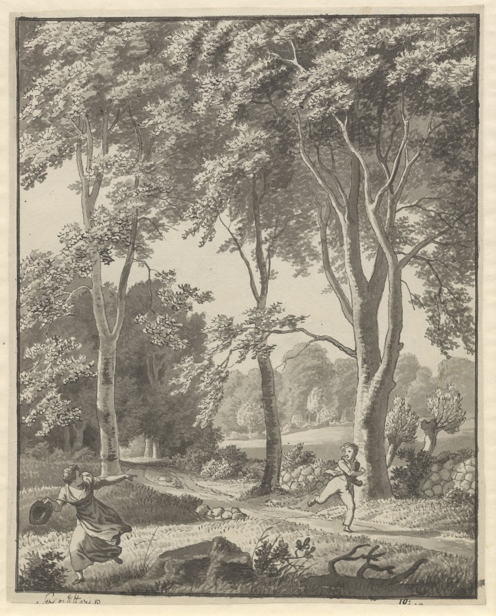 Desde los bosques en Svendstrup de Christoffer Wilhelm Eckersberg