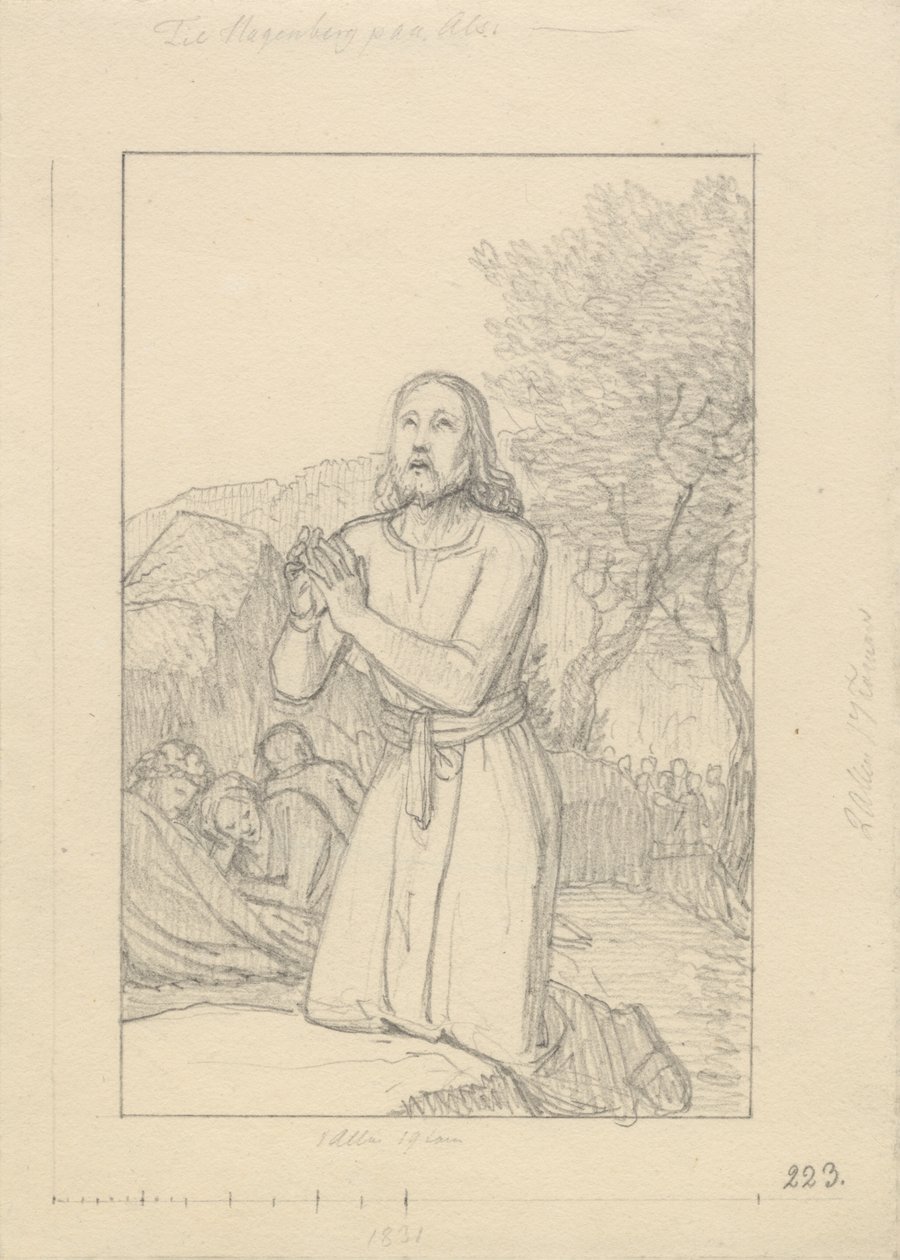 Cristo en Getsemaní de Christoffer Wilhelm Eckersberg