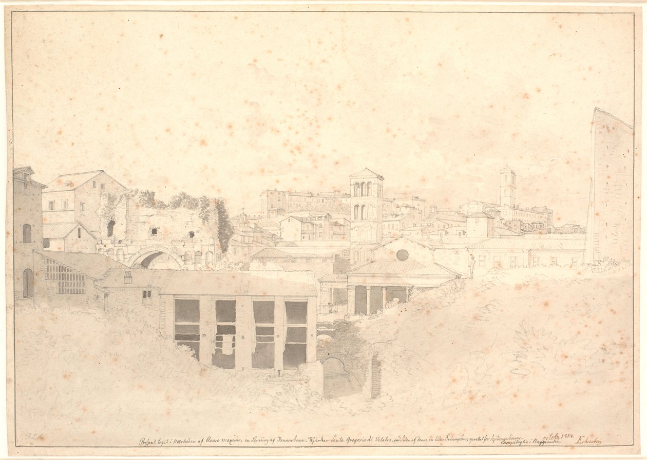Parte en Cloaca Maxima de Christoffer Wilhelm Eckersberg