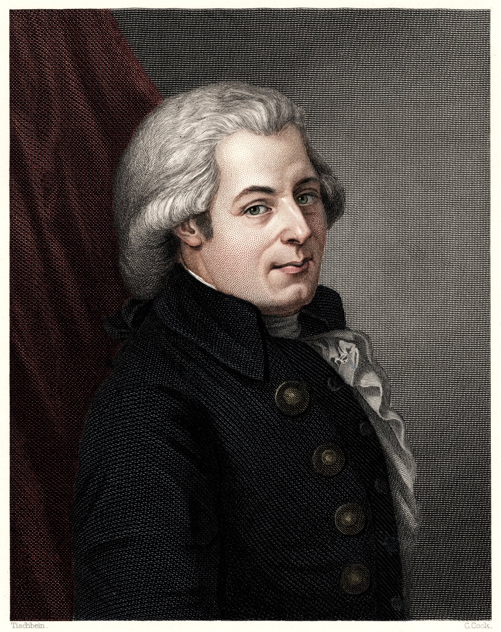 Mozart, c1777, siglo XIX de C. Cook