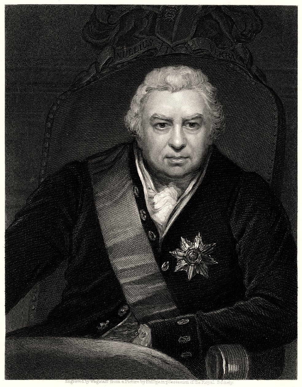 Sir J Banks, siglo XIX de C. E. Wagstaff