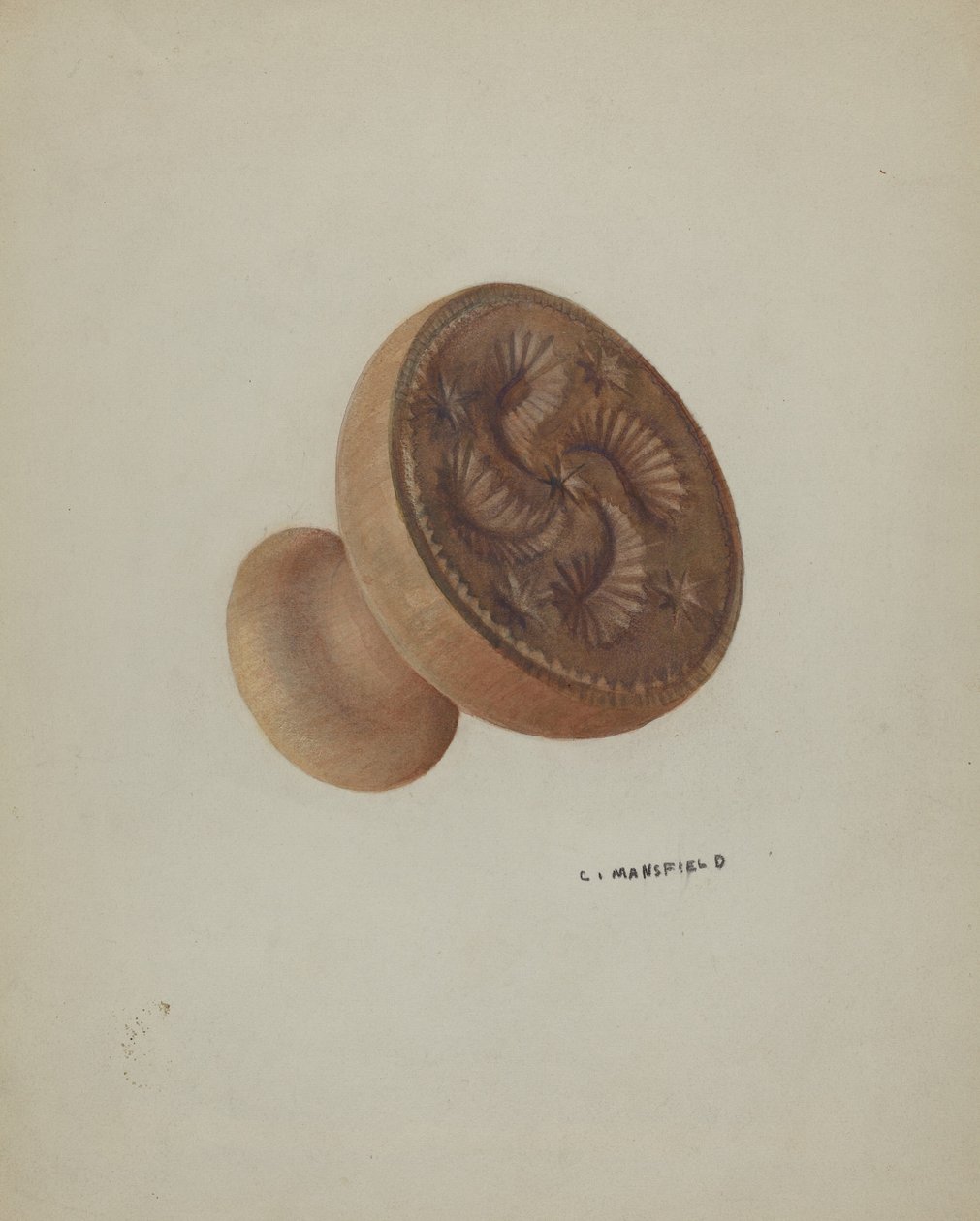 Molde de Mantequilla Alemán de Pensilvania de C. Mansfield