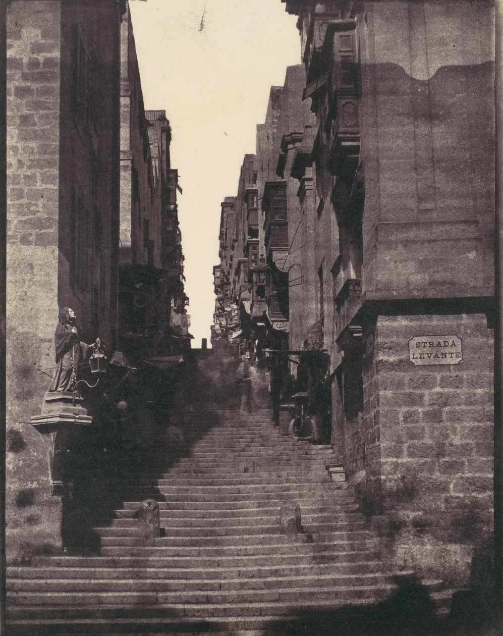 Strada Levante, Valletta, Malta, 1850s de Calvert Jones