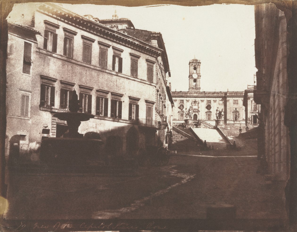 View of the Capitol Stairs, Rome de Calvert Richard Jones