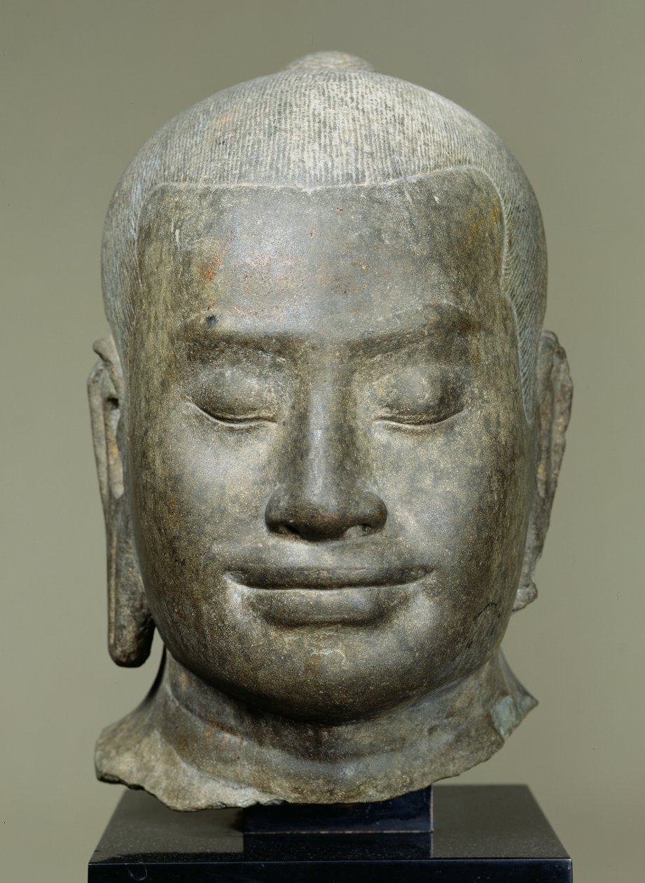 Cabeza del Rey Jayavarman VII (r.1181-c.1220) de Cambodian School