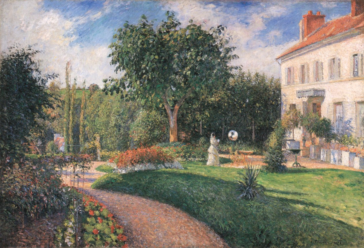 El Jardín de los Mathurins, Pontoise de Camille Jacob Pissarro