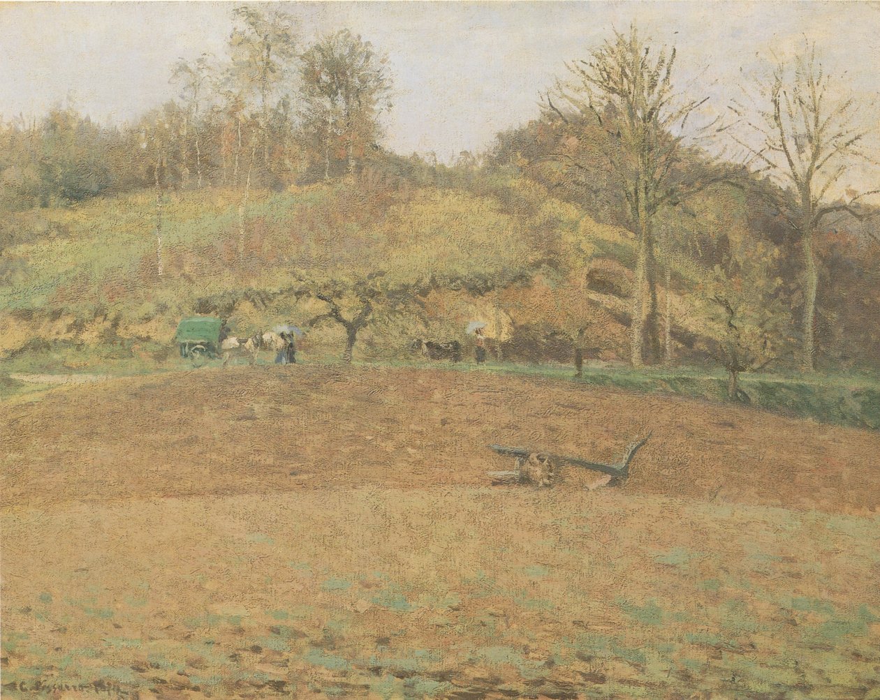 Tierras labradas de Camille Jacob Pissarro