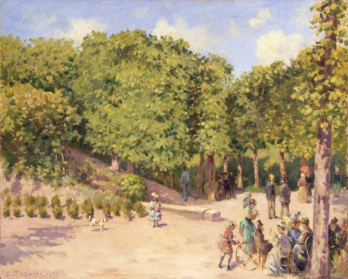 Parque de la ciudad en Pontoise de Camille Jacob Pissarro