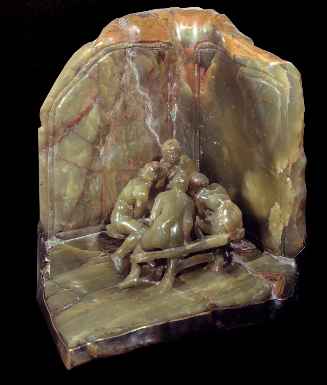 "Las charlatanas" 1897 (bronce y ónix) de Camille Claudel