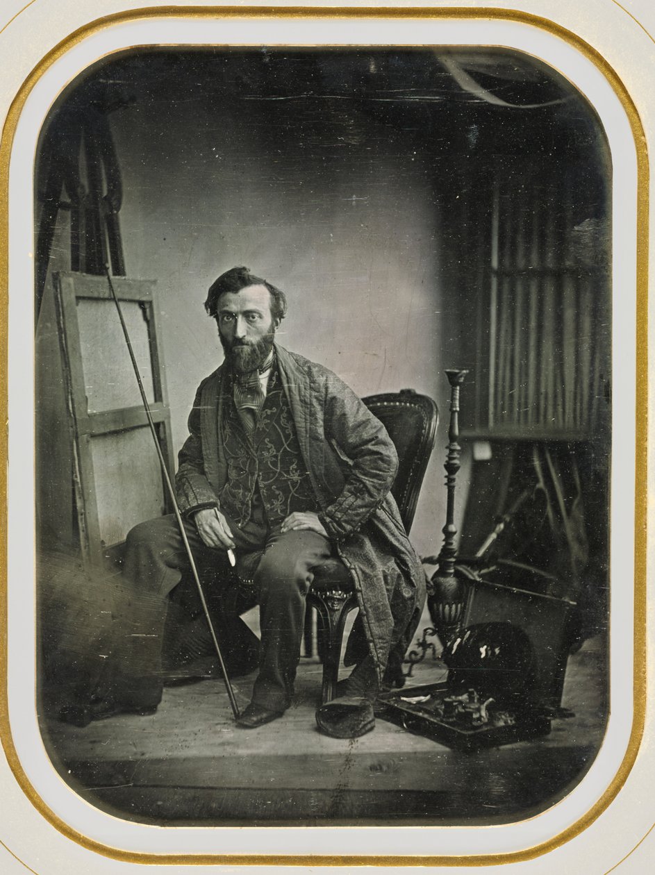 Self-Portrait in Painting Studio de Camille Dolard